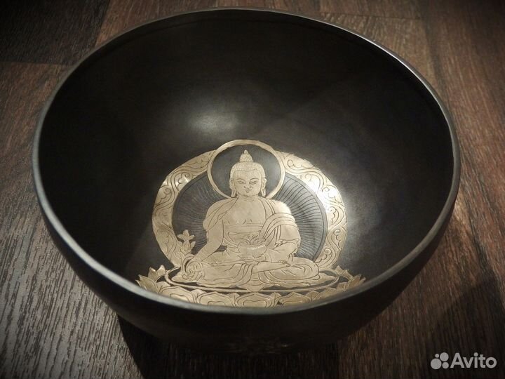 Кованая поющая чаша svsu02 Black (18,9 см Соль)