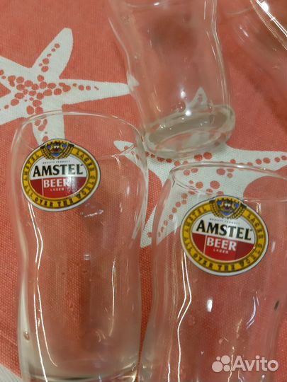 Пивной стакан Amstel Нидерландская пивовареная к