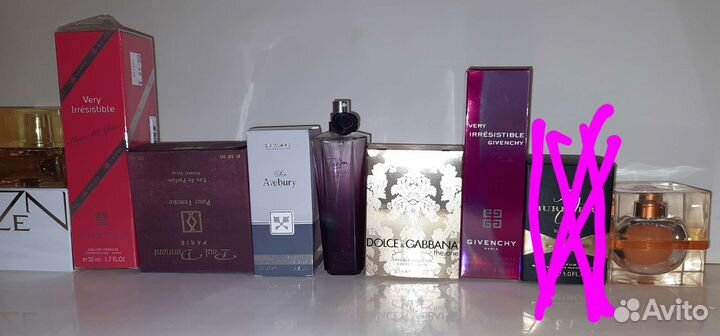 Пустые флаконы и коробки от оригинального парфюма