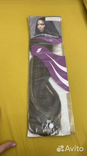 Волосы на заколках русые