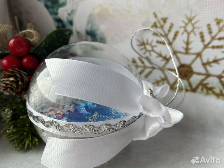 Шары на ёлку с фото. шары с фото. Новый год