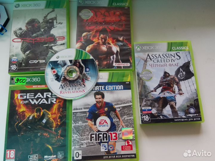 Xbox 360e жëсткий 250 гб+6 дисков