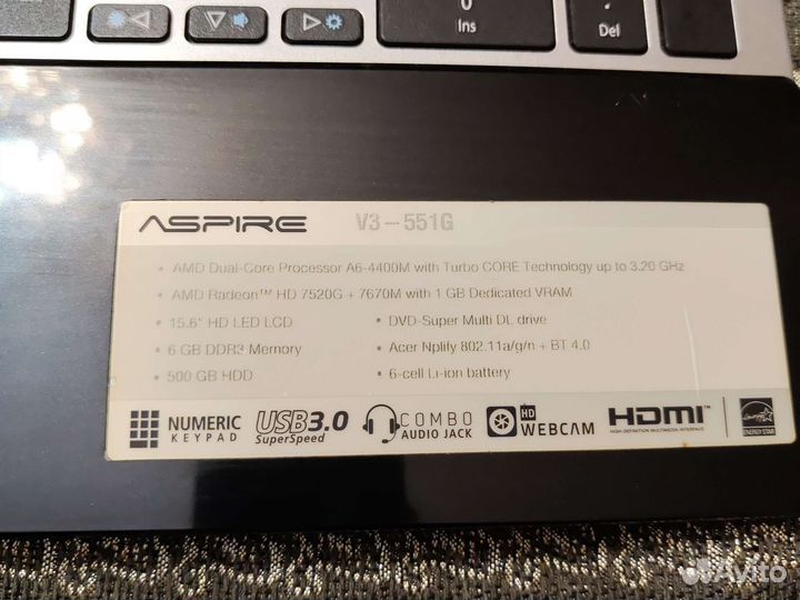 Acer aspire v3 551g