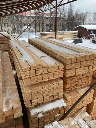 Доска обрезная 40х100х6000мм