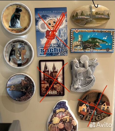 Магниты на холодильник из разных стран