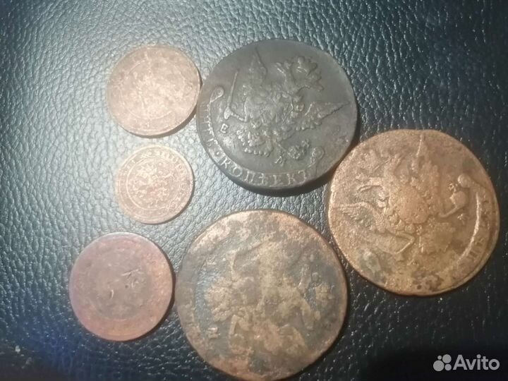 Монеты лотом царская медь
