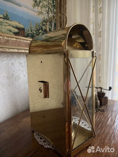 Латунная керосиновая лампа