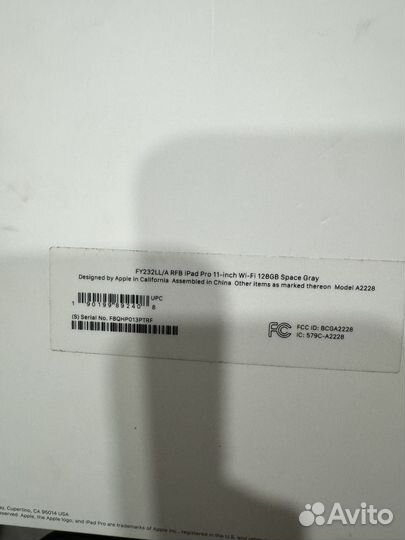 iPad pro 11 2020 128 gb