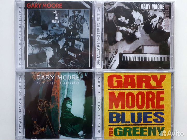 CD диски Gary Moore, Stevie Ray Vaughan, Gary Hoey