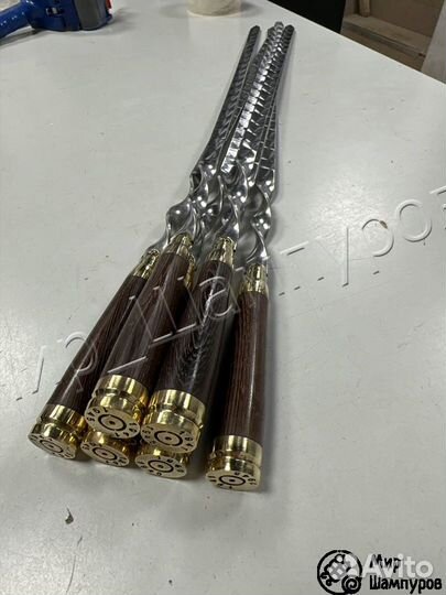 Шампура с деревянной ручкой