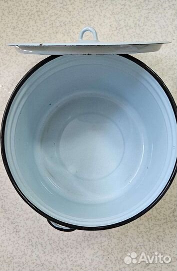 Кастрюля эмалированная СССР 25л