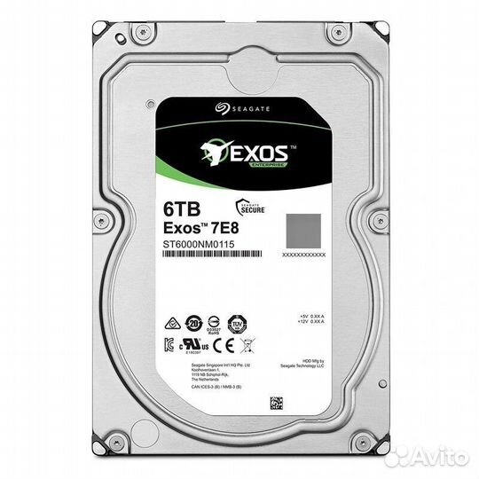 Жесткий диск SATA3 6Tb 3.5