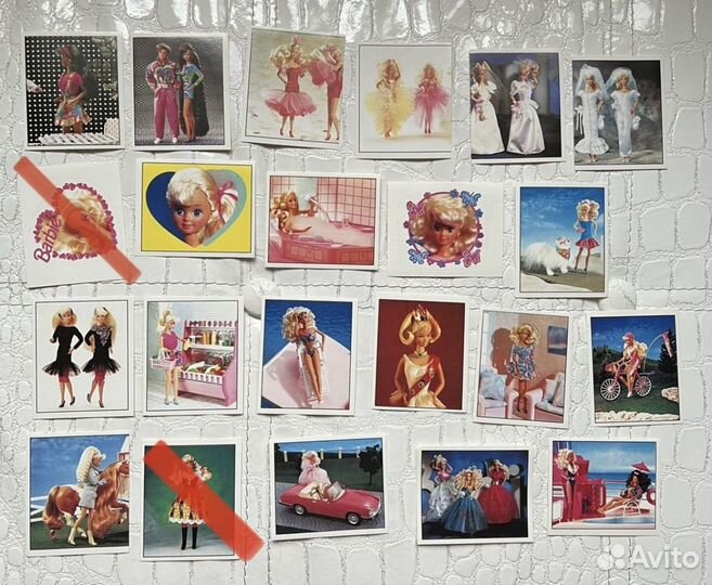 Наклейки Barbie panini, 1993 год