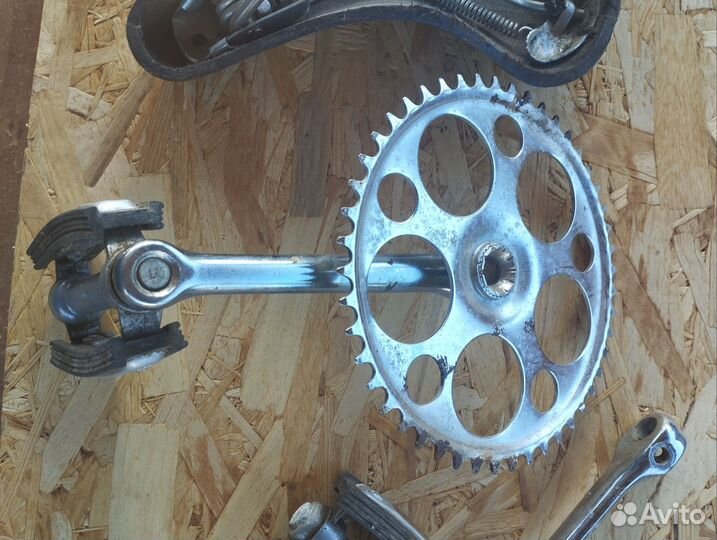 Седло для велосипеда СССР, педаль со звездой