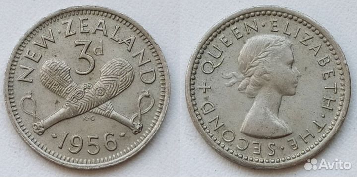 Новая Зеландия 3 пенса 1956-1964