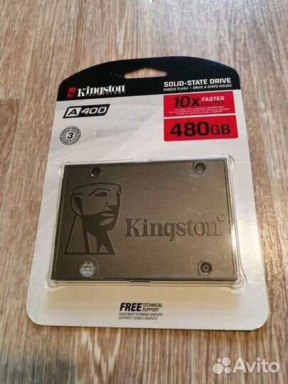 SSD диск Kingston A400 480гб (SA400S37/480G)