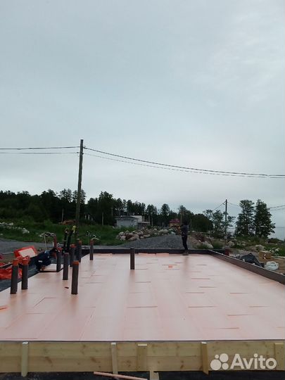 Монолитная плита фундамент под ключ