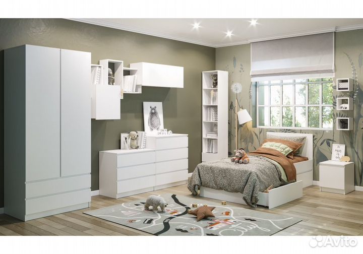 Мебель для спальни Мадера К4М белый эггер