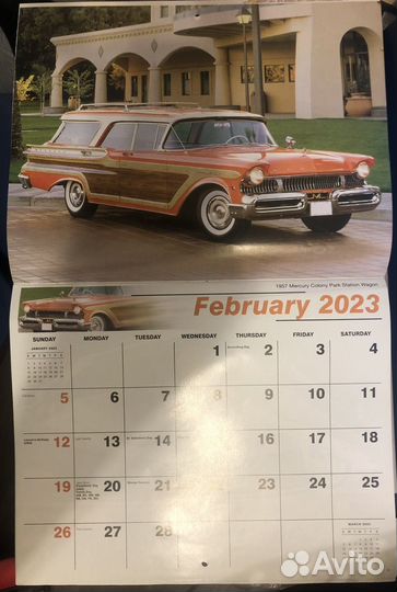 Календарь настенный 2023 Ретро Автомобили