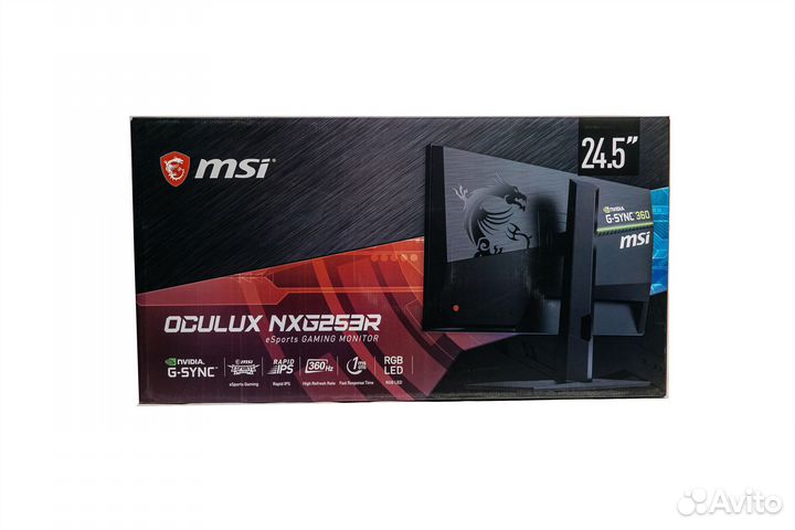 Монитор 24.5'' MSI Oculux NXG253R, черный