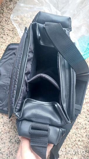 Сумка кожаная для видеокамеры