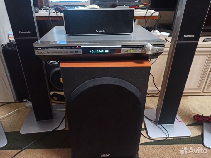 Ресивер Panasonic + Саб+5 колонок Panasonic