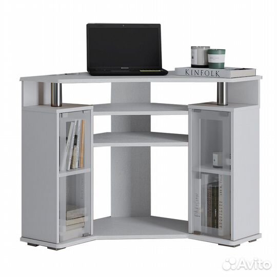 Тумба тв угловая 044 (2у) белый 80x77x25