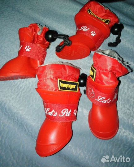 Обувь для собак резиновые с утеплением размер М