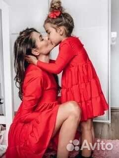 Платья family look мама-дочка