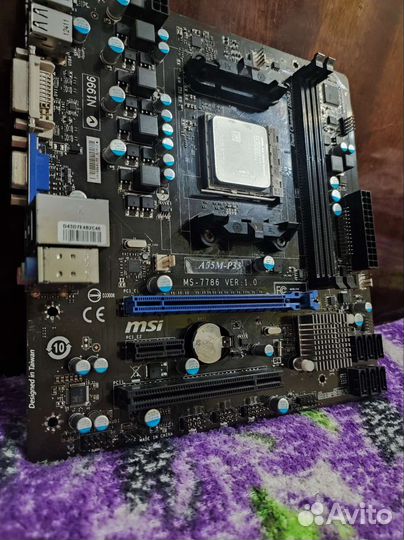 Материнская плата MSI a55m-P33 с цп AMD a8 3800