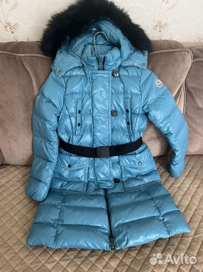 Пуховик для девочки 140 Moncler