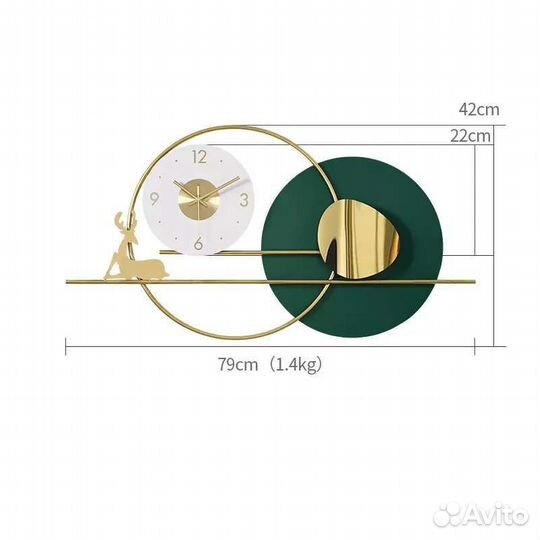 Часы кварц декор