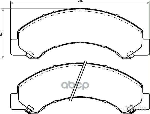 Колодки тормозные дисковые перед / зад (PF4