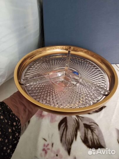 Хрустальная менажница