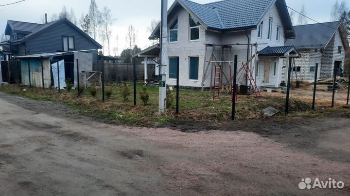 Каркас забора под ключ