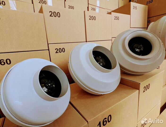 Канальный вентилятор 100-315мм вытяжной