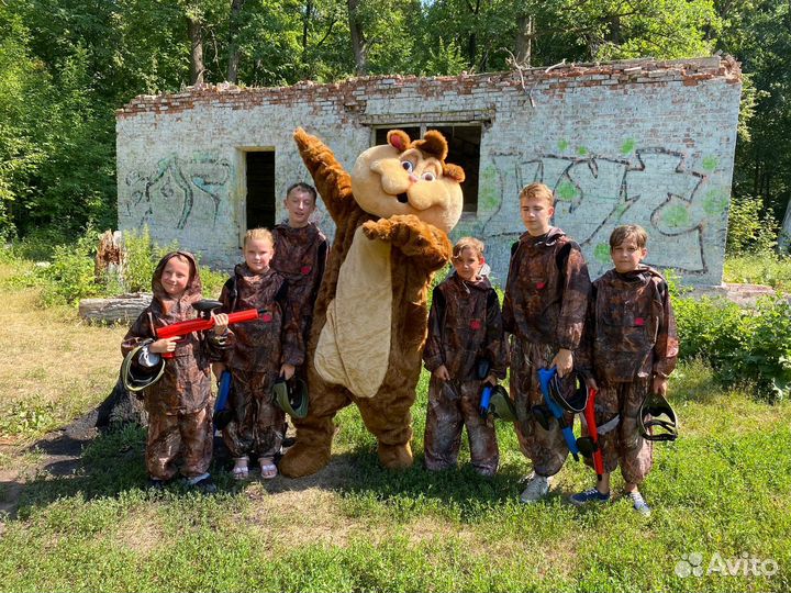 Пейнтбол, кидбол, лазертаг, аренда беседки