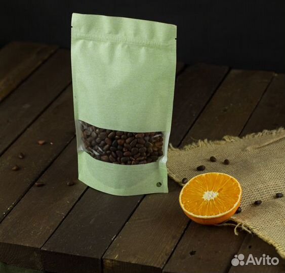 Пакет дой пак салатовый с прозрачным окошком