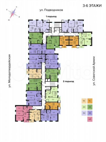 3-к. квартира, 69,2 м², 3/10 эт.