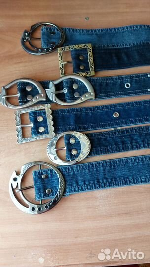 Ремни джинсовые и кожанные