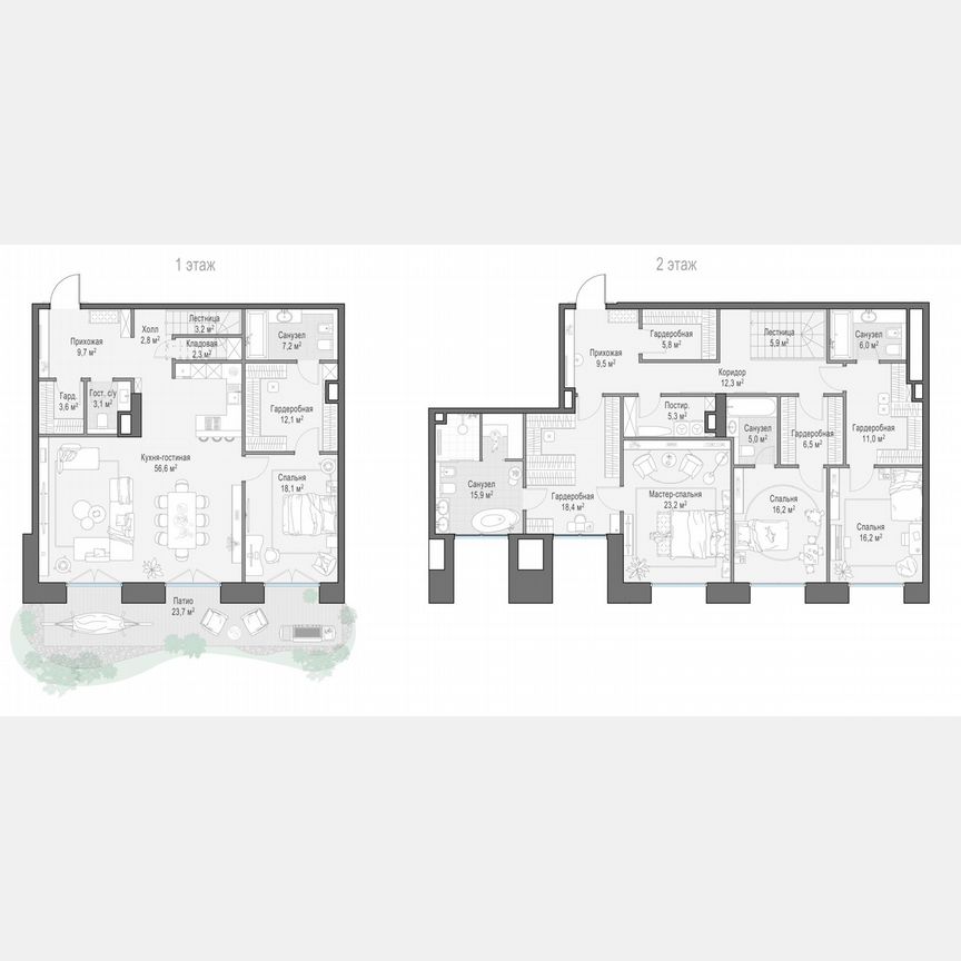 4-к. квартира, 273,6 м², 1/13 эт.