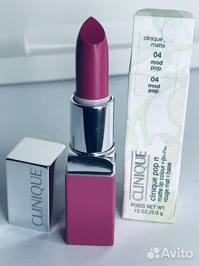 Clinique pop Matte Помада #04 Mod Новая Оригинал