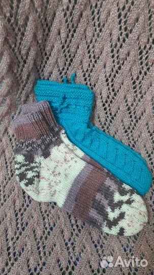 Варежки и носки ручная работа в наличии и на заказ