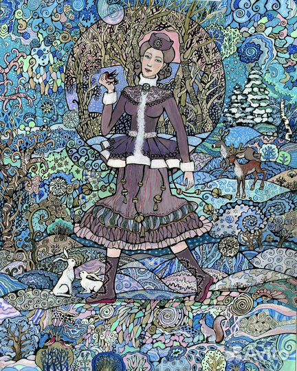 Картина акварель