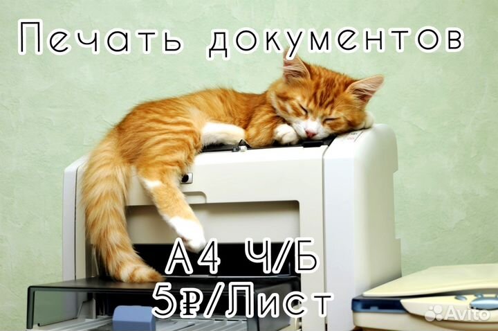 Печать документов а4 ч/б курсовые, дипломы и тд