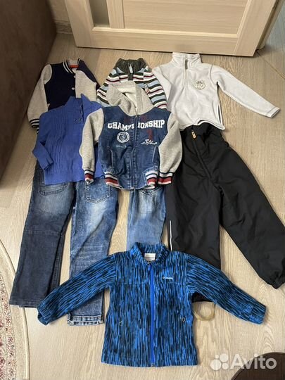 Пакет фирменных вещей на мальчика 104-110-116