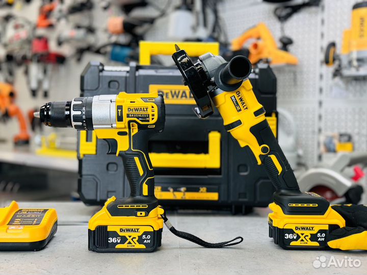 Аккумуляторный Набор DeWalt Шуруповерт и ушм