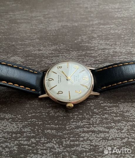 Часы Poljot de luxe automatic СССР Золотые