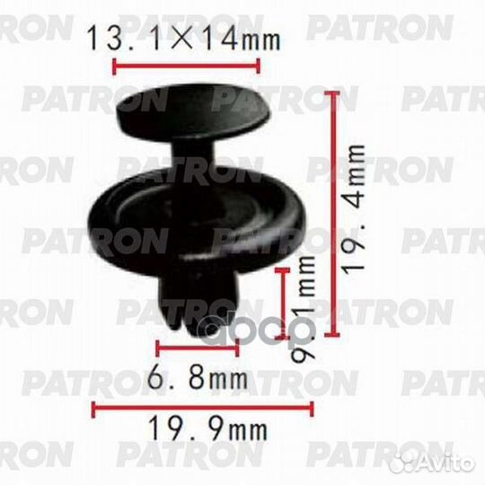 Клипса toyota/lexus (мин. 10 шт.) P370371 patron