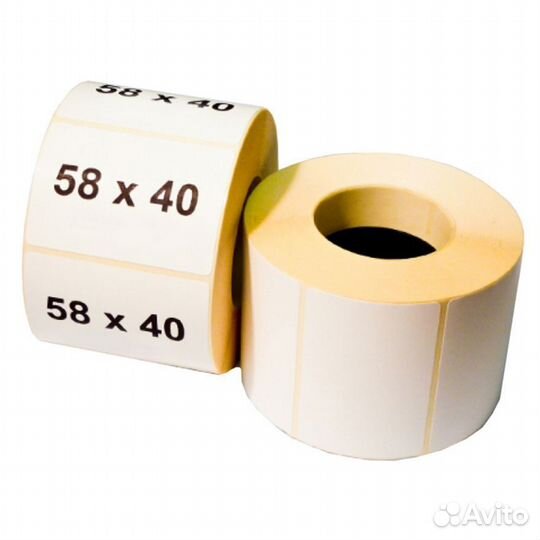 Термоэтикетка 58х40 (600 шт/р) втулка 40 мм